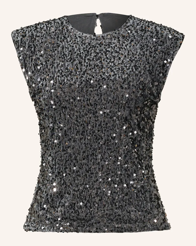 Ted Baker Mesh-Top Vielie Mit Pailletten grau Dunkelgrau