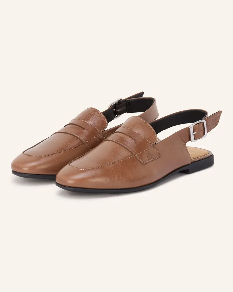 Marc O'Polo Slingloafer Braun
