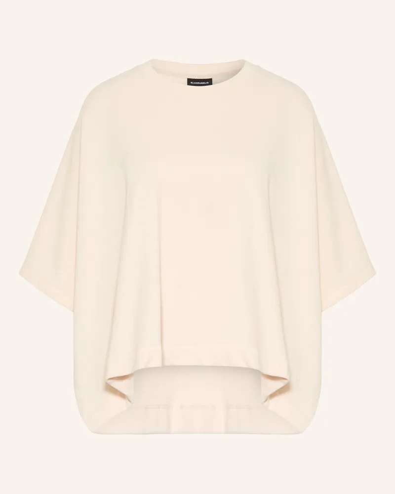 Elias Rumelis Oversized-Sweatshirt Kid Mit 3/4-Arm weiss Creme