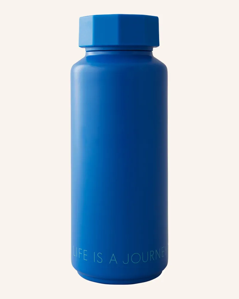 DESIGN LETTERS Isolierflasche GRNBLIFEIS Blau