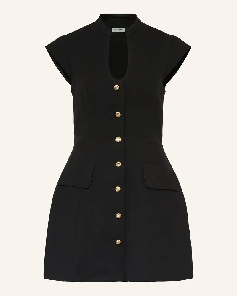 Sandro Kleid schwarz Schwarz