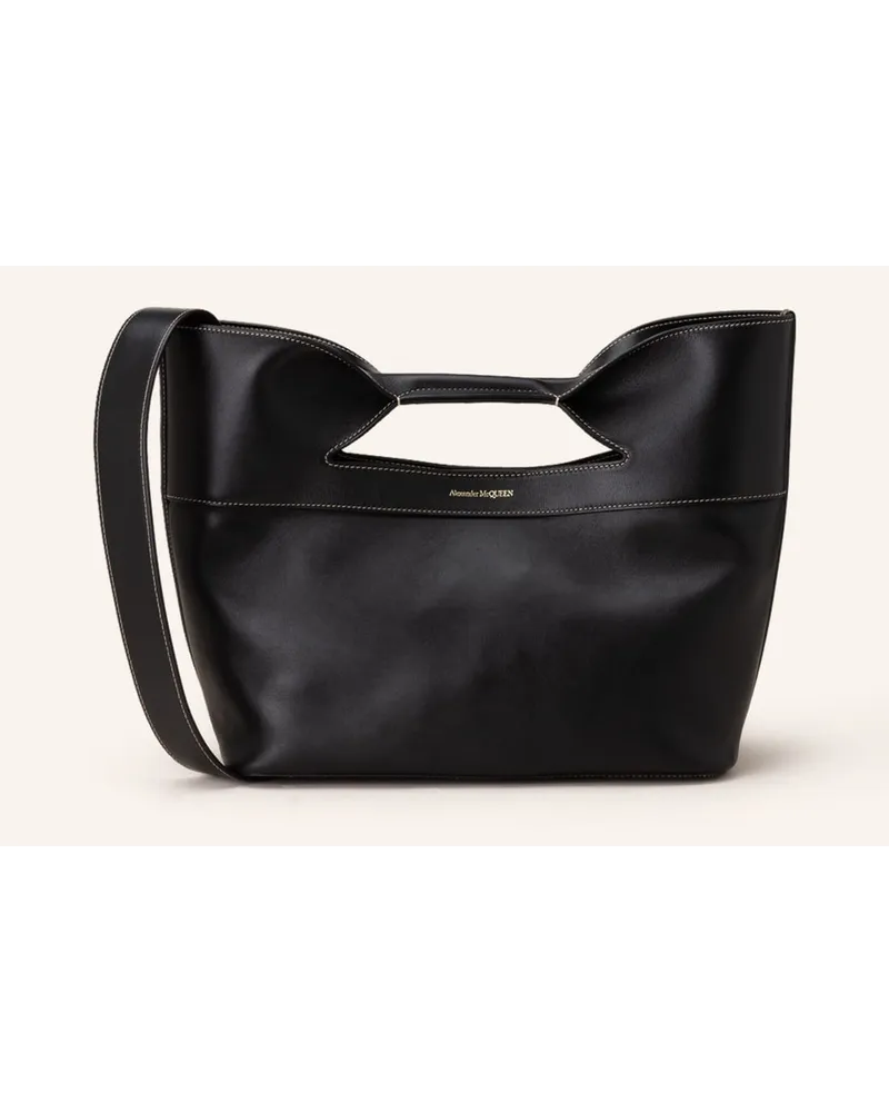 Alexander McQueen Handtasche THE BOW SMALL Schwarz