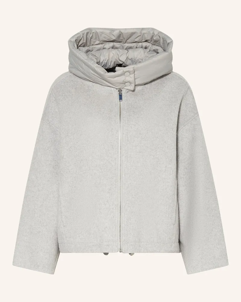 OPUS Jacke HIKONA mit abnehmbarer Kapuze Hellgrau