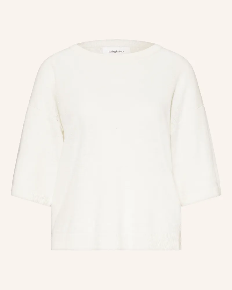 Darling Harbour Strickshirt aus Leinen Offwhite