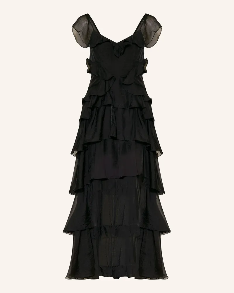 AllSaints Kleid SIENNA mit Volants Schwarz