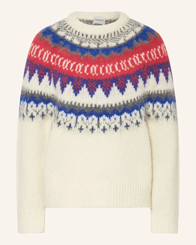 Closed Pullover Weiss