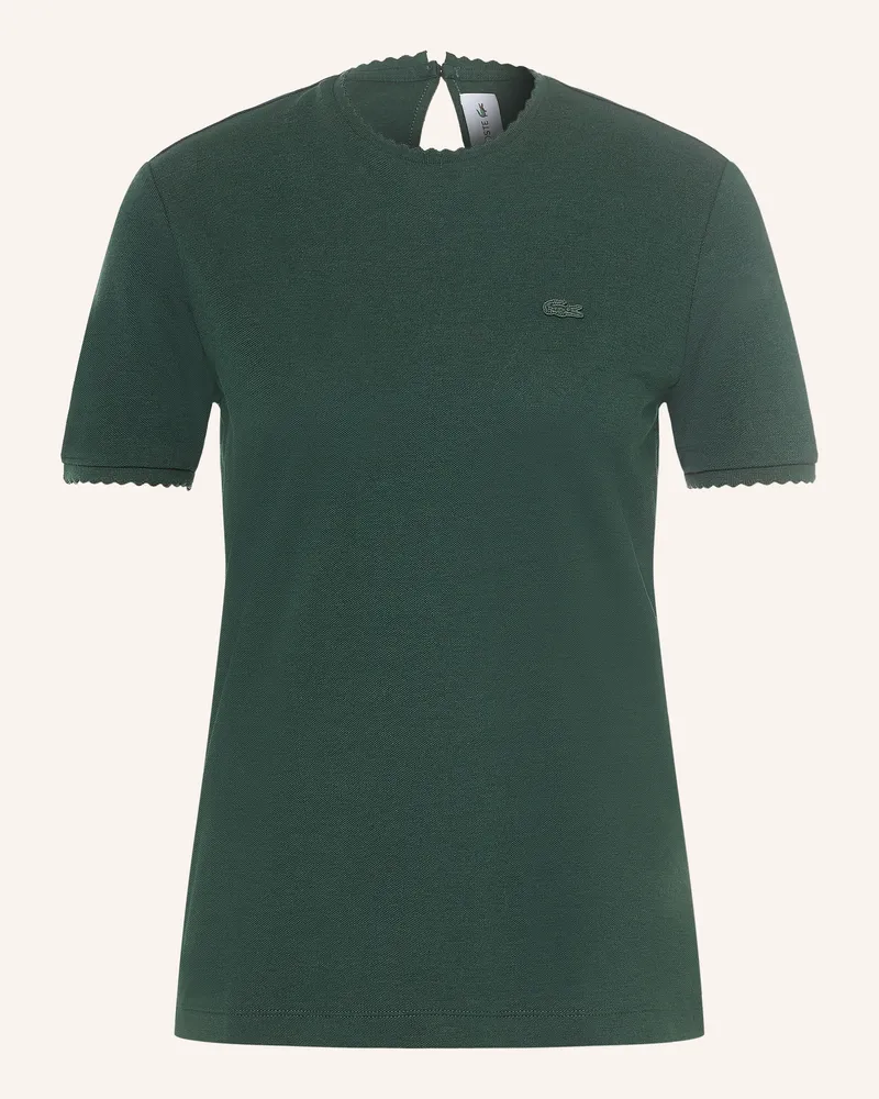 Lacoste T-Shirt Aus Piqué gruen Grün