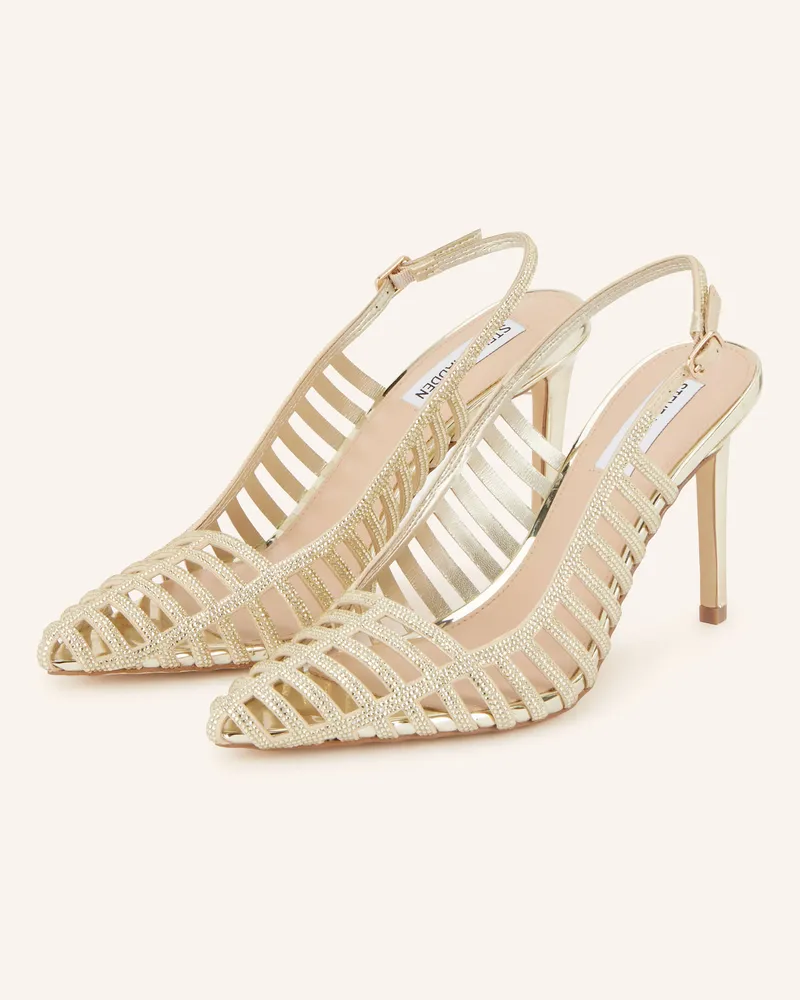 Steve Madden Slingpumps CARLEIGH mit Schmucksteinen Gold