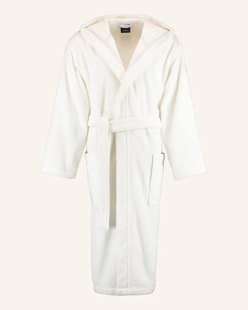 Cawö Bademantel weiss Weiss