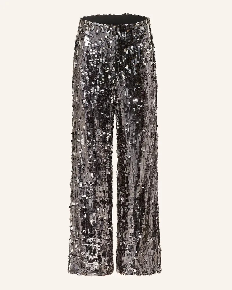 Max Mara Marlenehose CABREO1234 mit Pailletten Schwarz