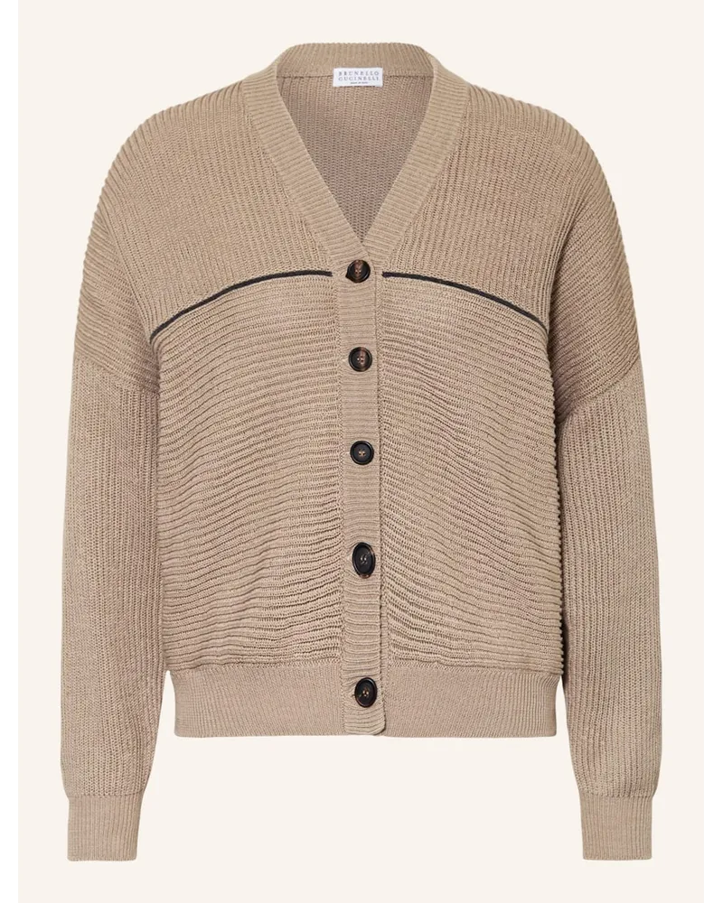 Brunello Cucinelli Strickjacke Braun