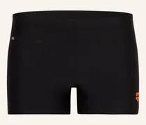 Badehose Zip Mit Uv-Schutz schwarz