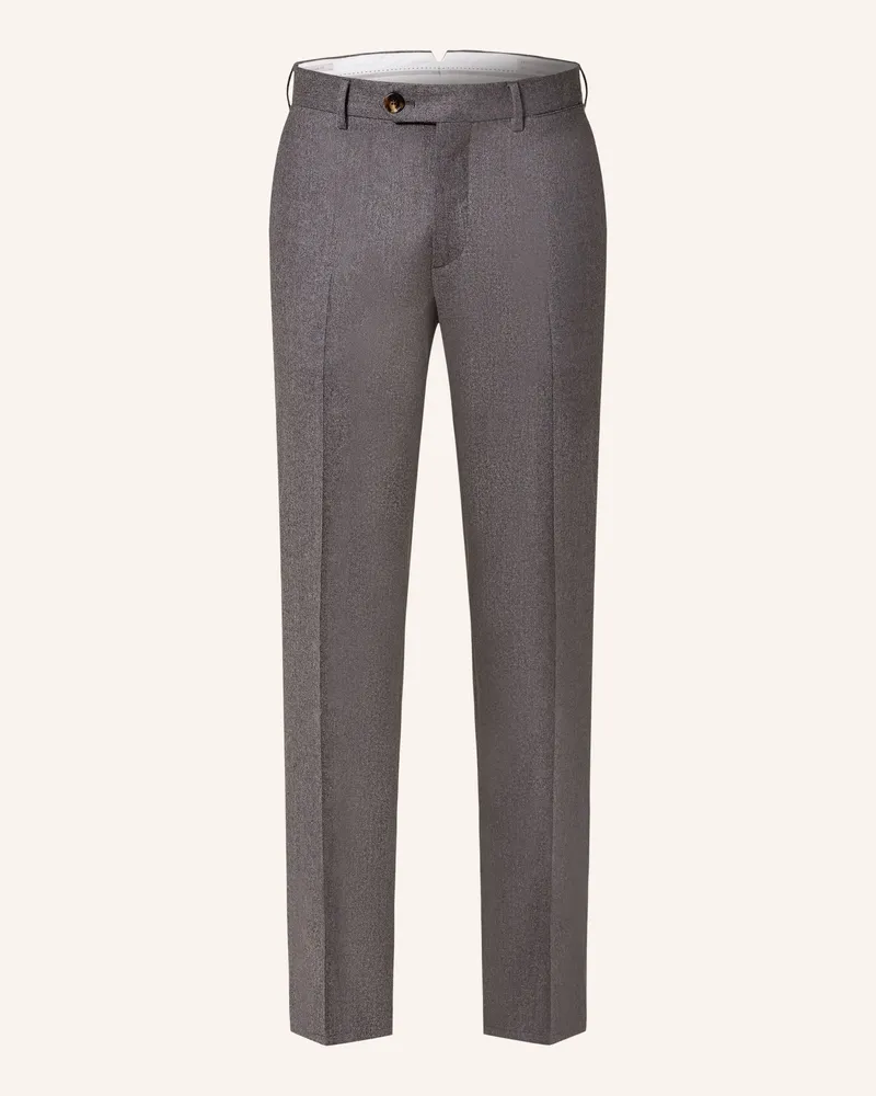 Brunello Cucinelli Flanellhose Extra Slim Fit Grau