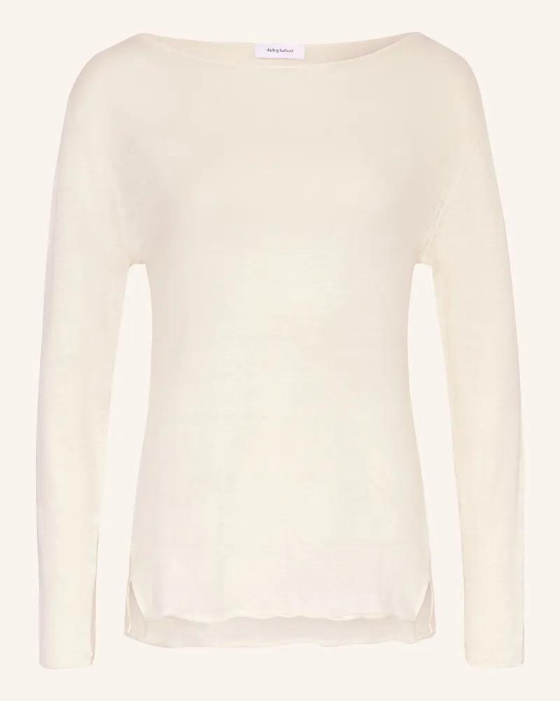Darling Harbour Leinenpullover weiss Offwhite
