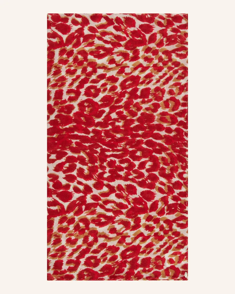 Friendly Hunting Cashmere-Tuch rot Weiss