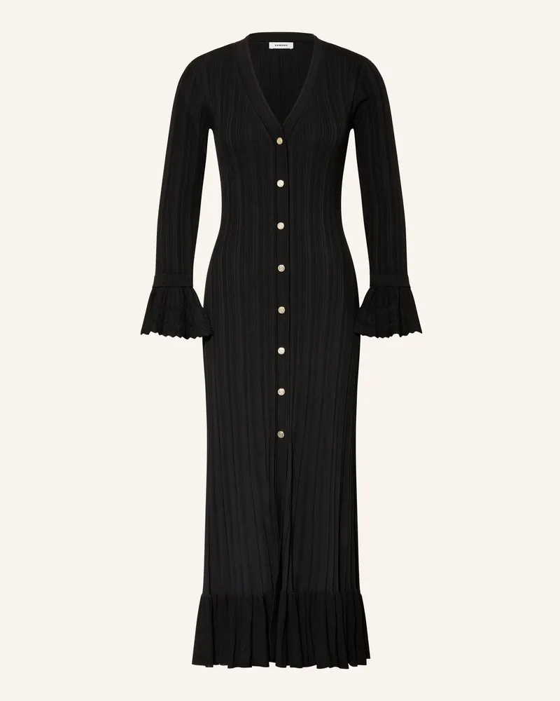 Sandro Strickkleid schwarz Schwarz