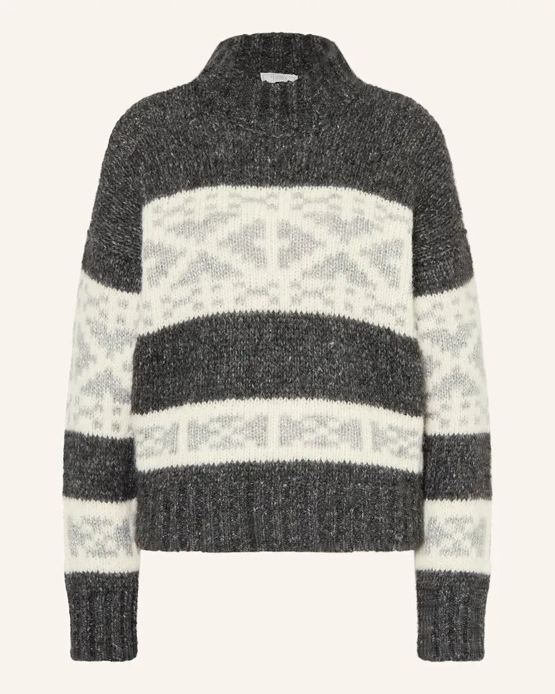 Peserico Pullover mit Alpaka Dunkelgrau