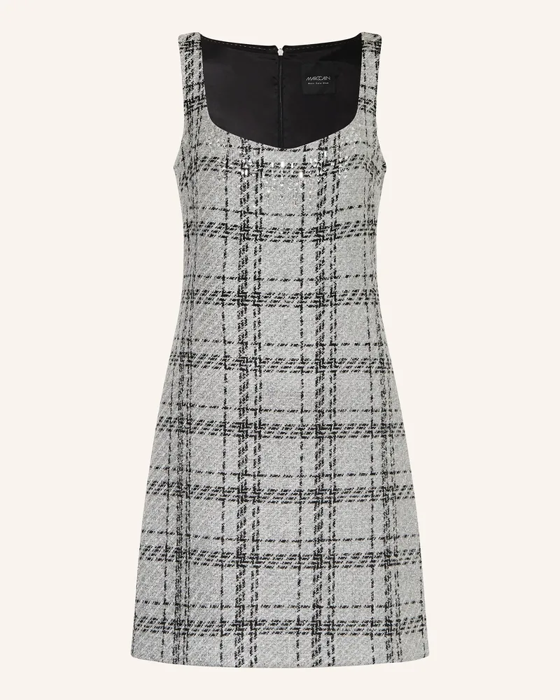 Marc Cain Tweed-Kleid mit Glitzergarn und Schmucksteinen 801