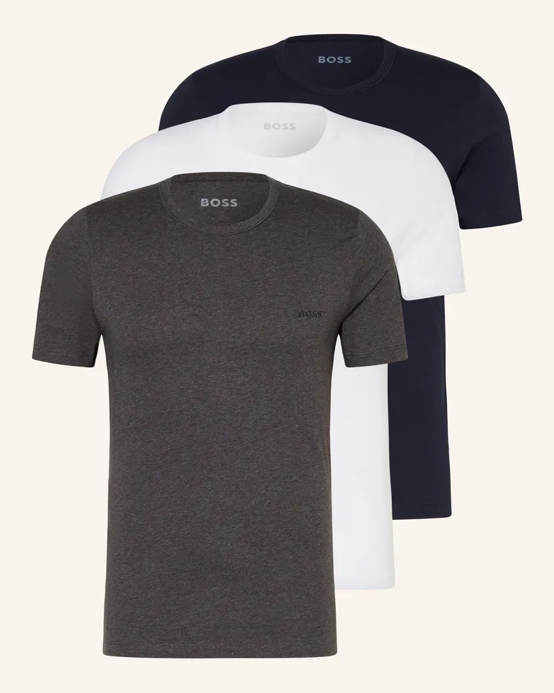 HUGO BOSS 3er-Pack T-Shirts ONE Weiss