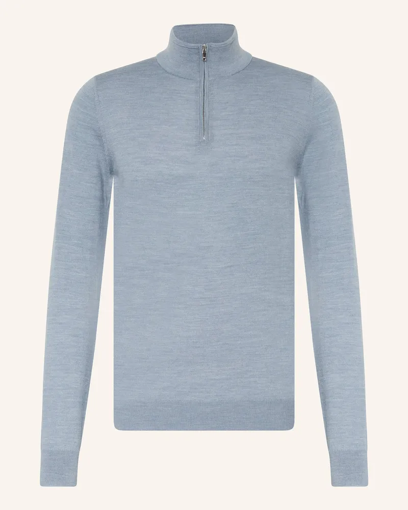 Reiss Troyer aus Merinowolle Hellblau