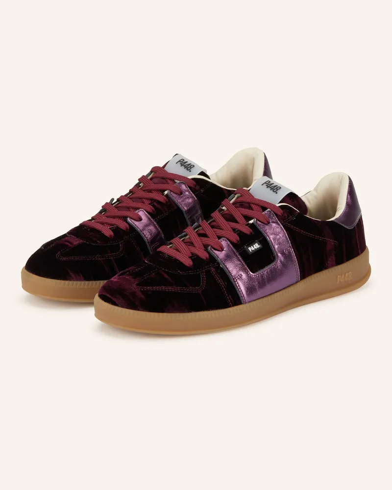 P448 Sneaker Monza rot Dunkellila