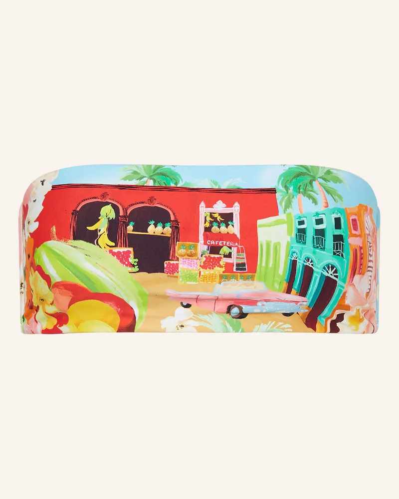 Seafolly Australia Bandeau-Bikini-Top CUBA Hellblau