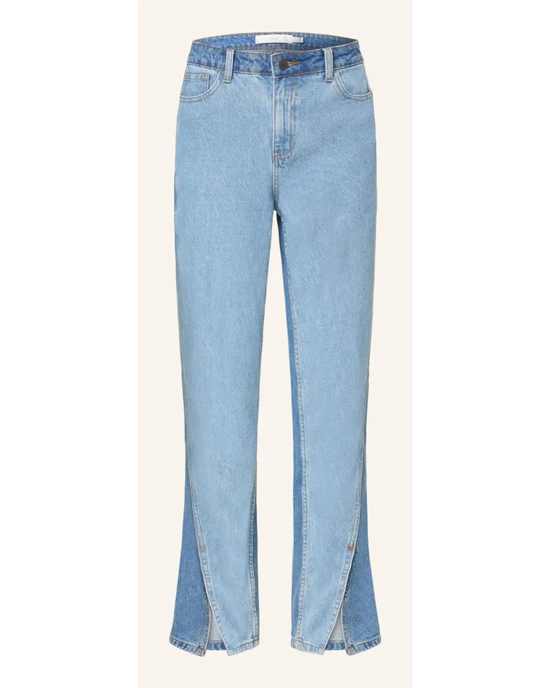 Y.A.S Straight Jeans Blau