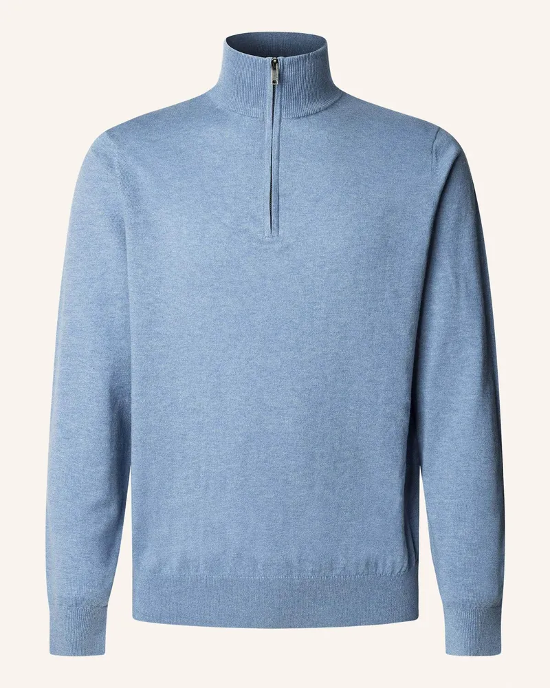 Hackett Pullover COTTON CASH HZIP Blau