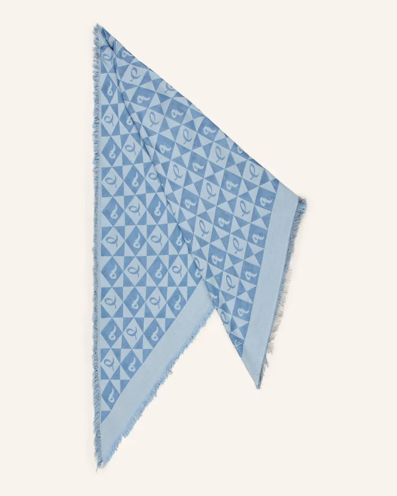 Lala Berlin Dreieckstuch Tallah blau Blau