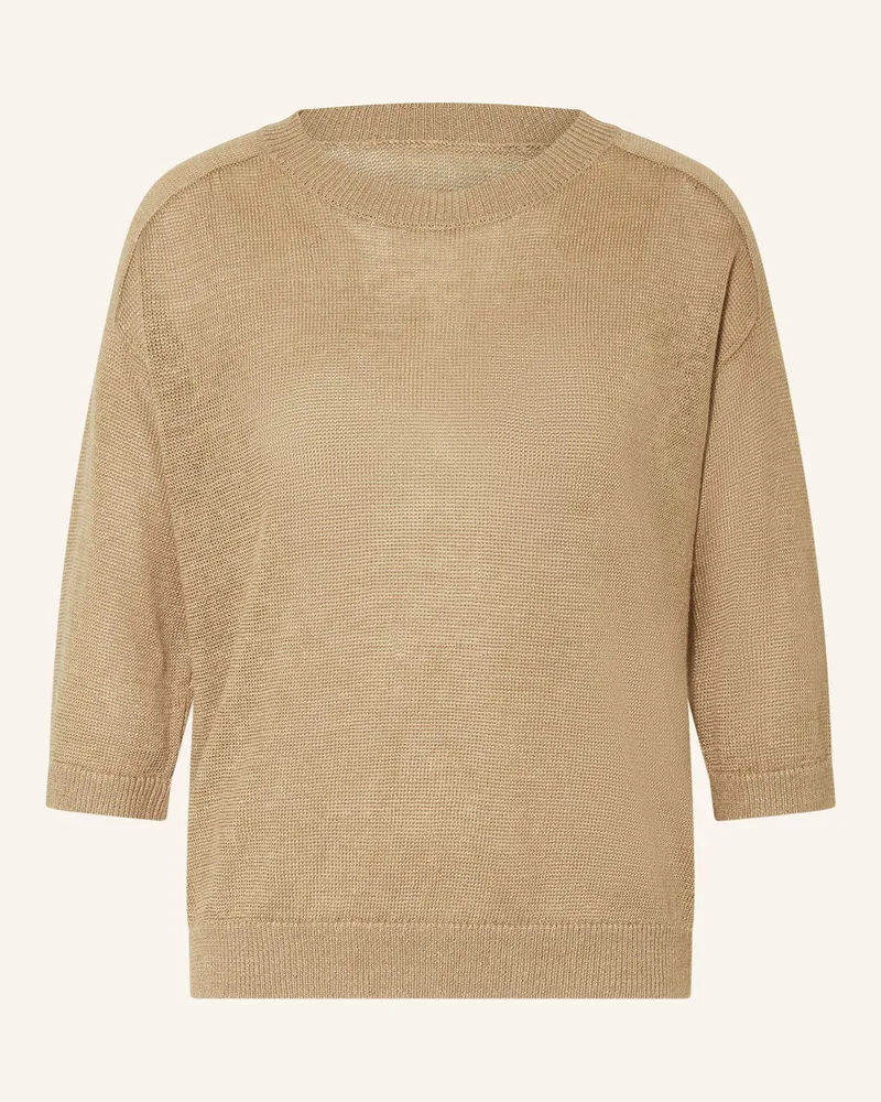 (THE MERCER) N.Y. Leinenpullover mit 3/4-Arm Braun