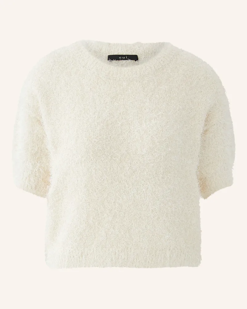 Oui  Strickshirt beige Creme