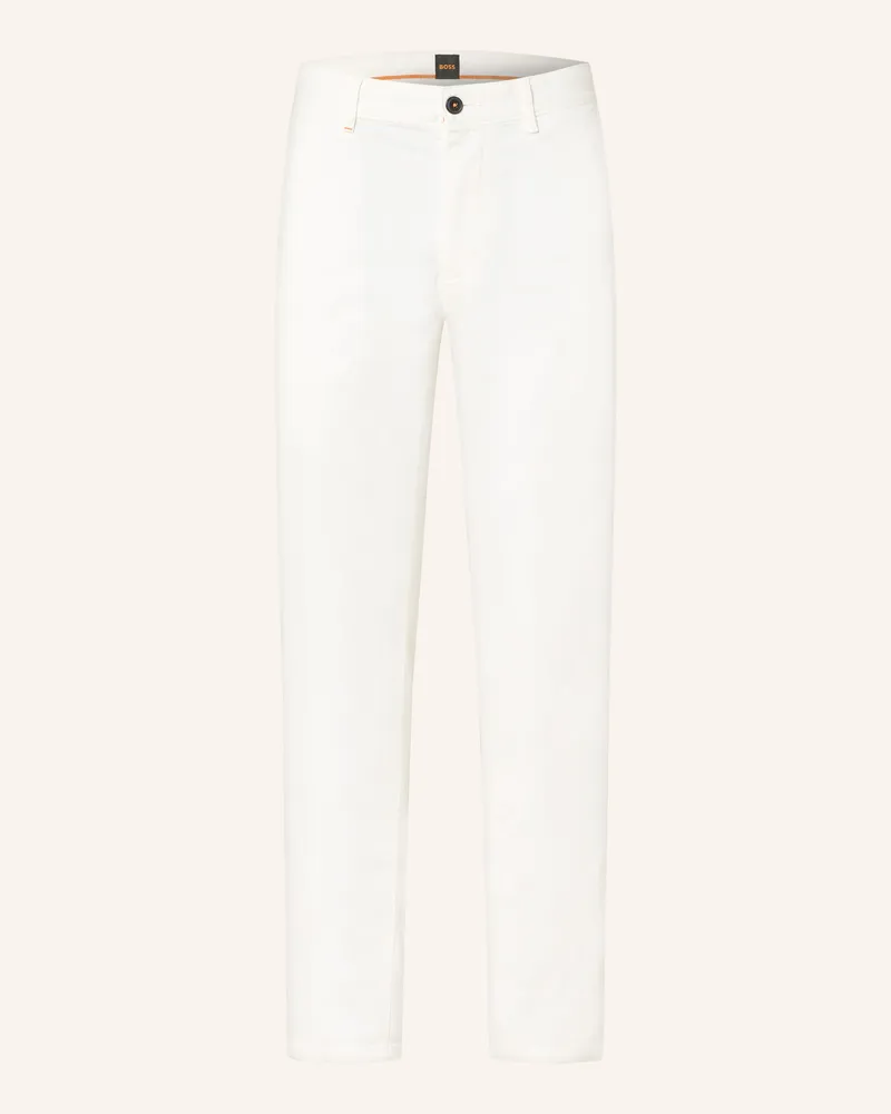 HUGO BOSS Chino Chino Slim Fit beige Weiss