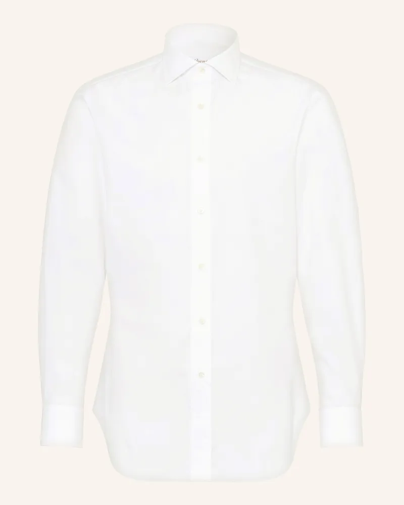Brioni Hemd Trevi Regular Fit weiss Weiss