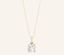 Halskette Ella Aus 14 Karat Gelbgold Und 0,50ct. Lab-Grown Diamanten gold