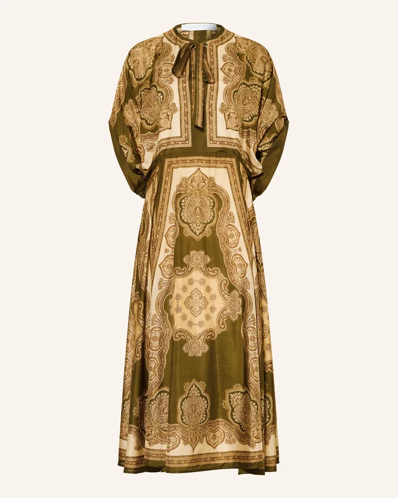 Zimmermann Seidenkleid Mahon gruen Oliv