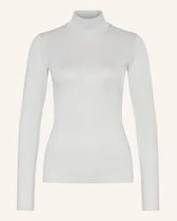 HUGO BOSS Rollkragenshirt DELAINA mit Glitzergarn Weiss