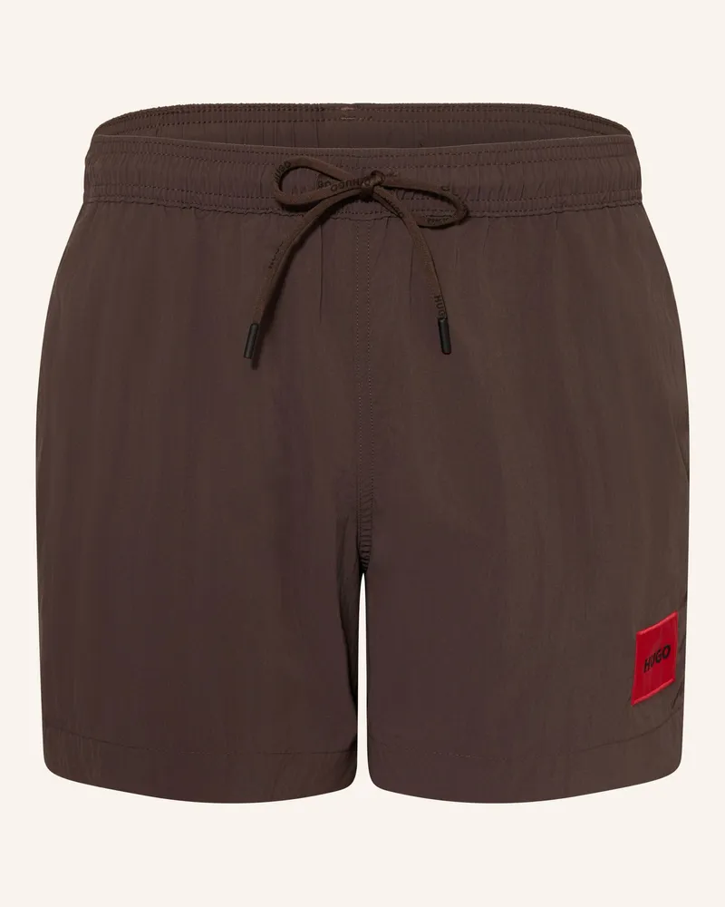 HUGO BOSS Badeshorts Dominica braun Dunkelbraun