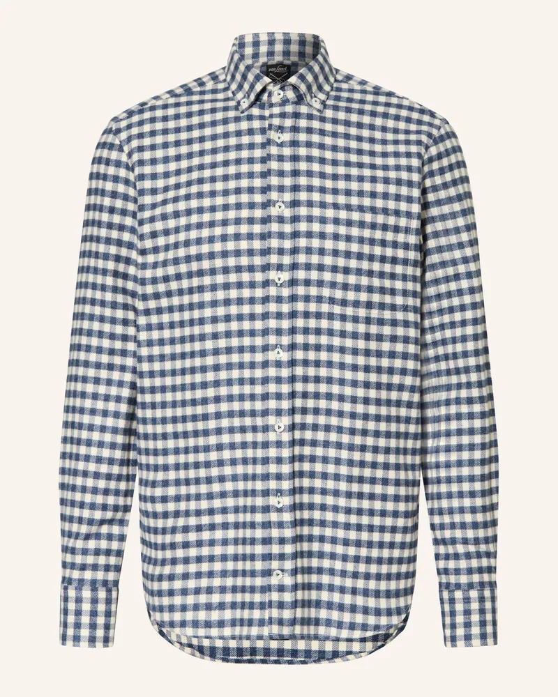 van Laack Flanellhemd Vl-Roy-Tfk Tailor Fit blau Dunkelblau