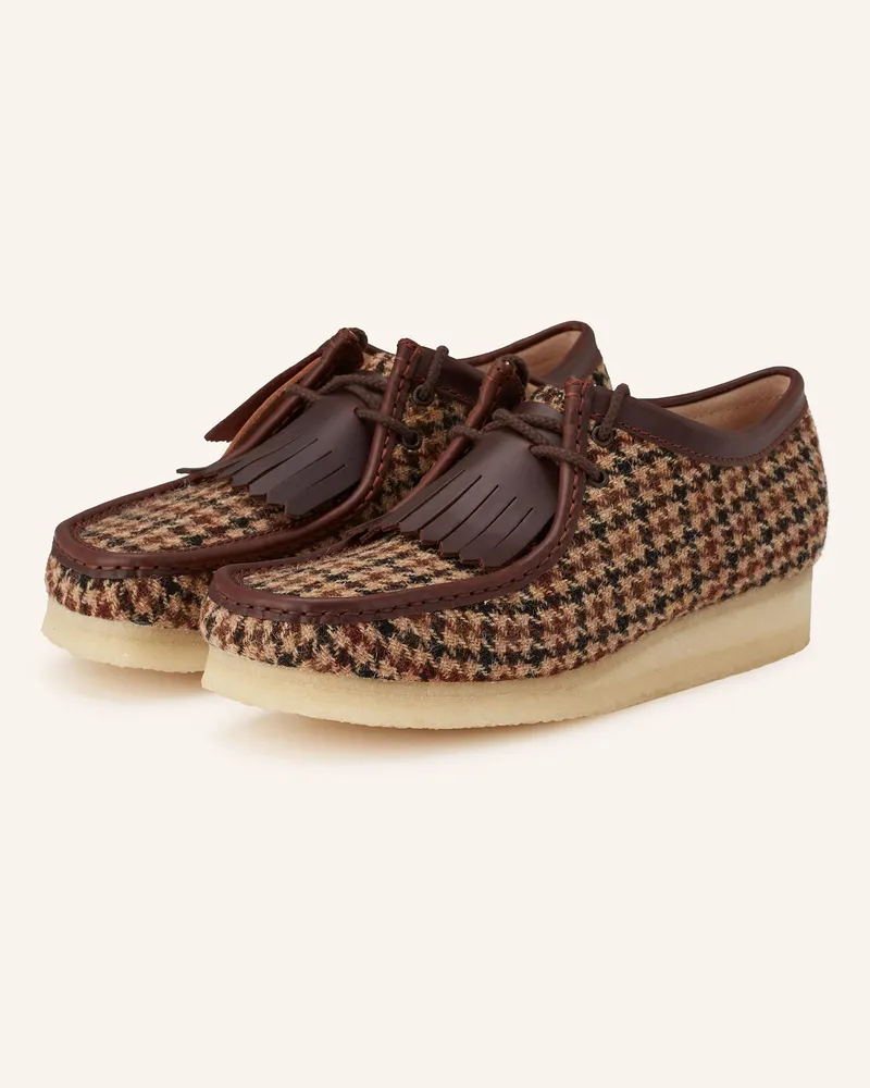 Clarks Schnürer WALLABEE Braun