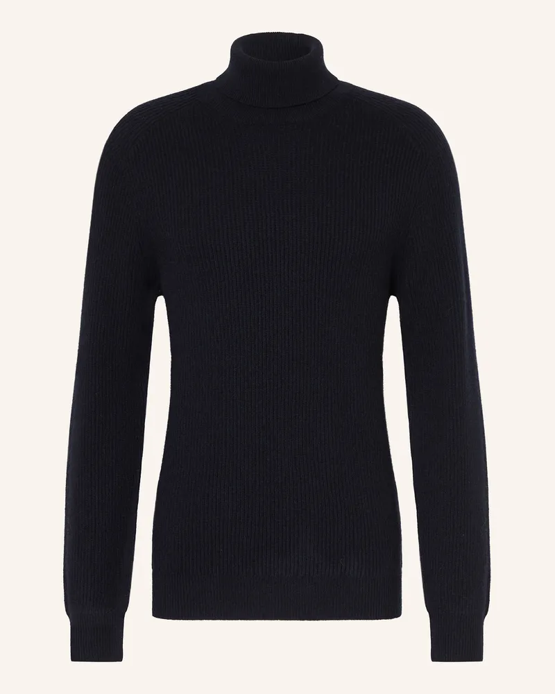 Profuomo Rollkragenpullover Dunkelblau
