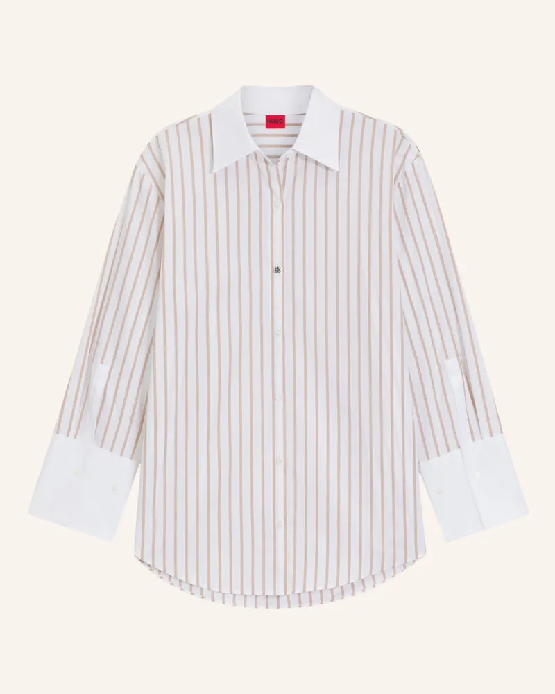 HUGO BOSS Business Bluse EBANK Not Applicable Dunkelbraun
