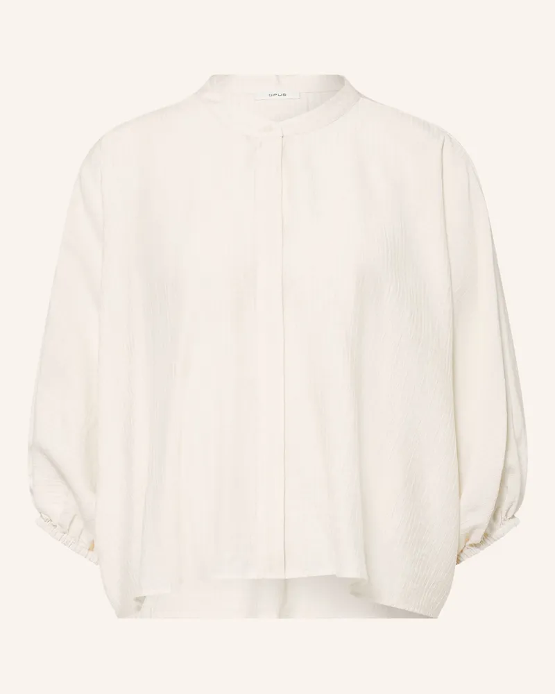 OPUS Blusenshirt Mit 3/4-Arm weiss Ecru