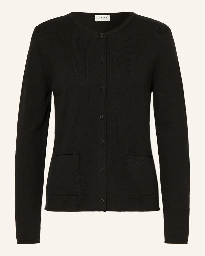Maerz Strickjacke schwarz Schwarz