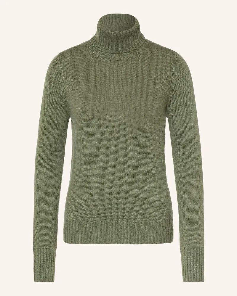 ALLUDE Rollkragenpullover Aus Cashmere gruen Khaki