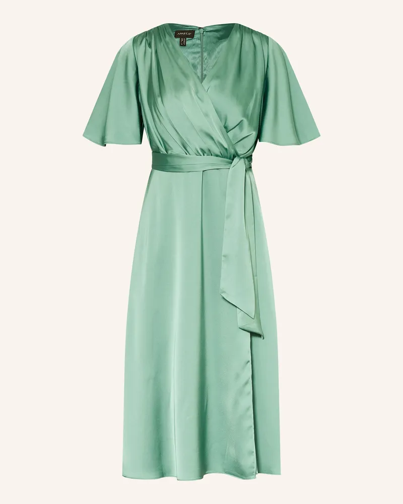 Apart Cocktailkleid aus Satin Petrol