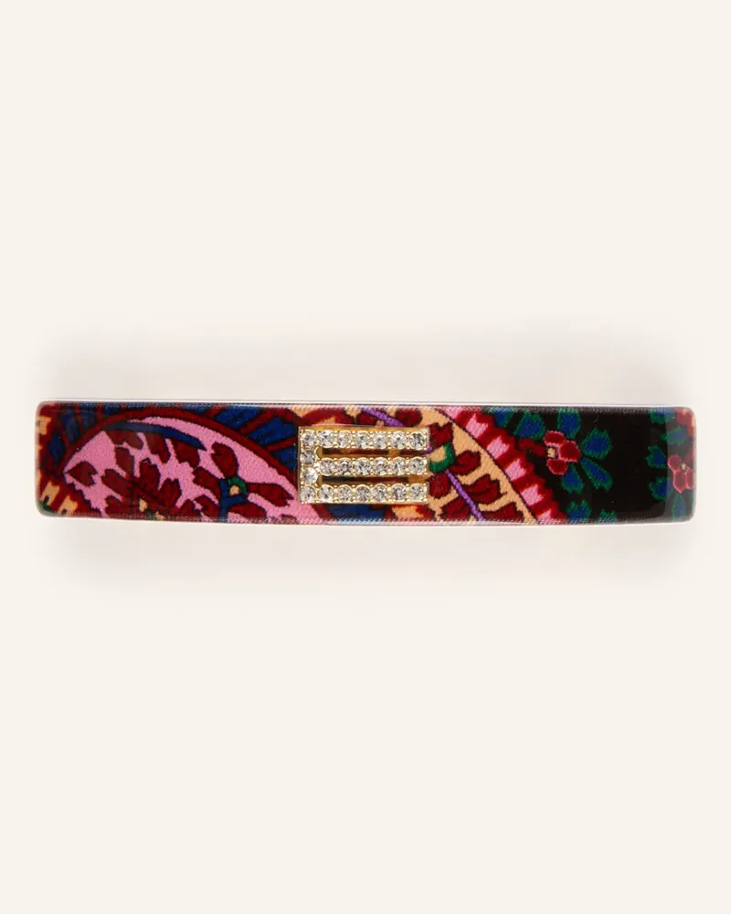 Etro Haarspange Mit Schmucksteinen rot Dunkelrot