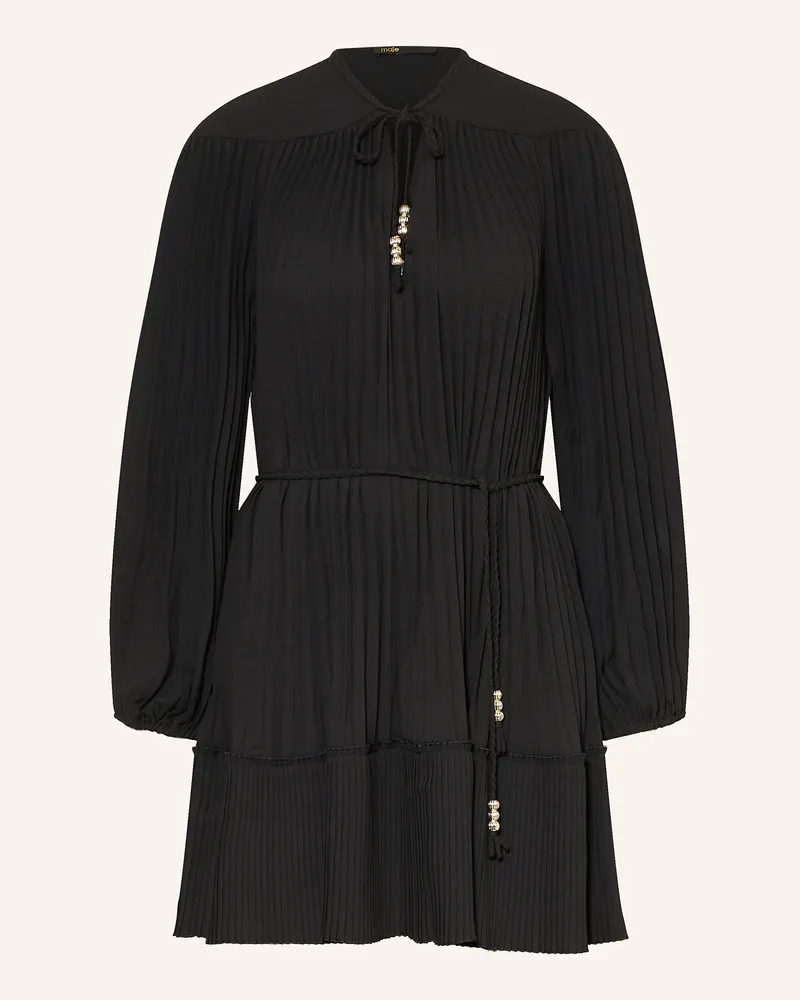 Maje Plisseekleid Schwarz