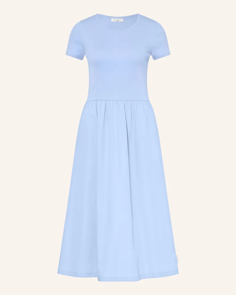 Marc O'Polo Kleid Im Materialmix blau Hellblau