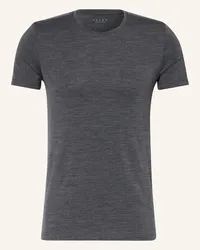 Falke T-Shirt DAILY CLIMAWOOL mit Merinowolle Grau