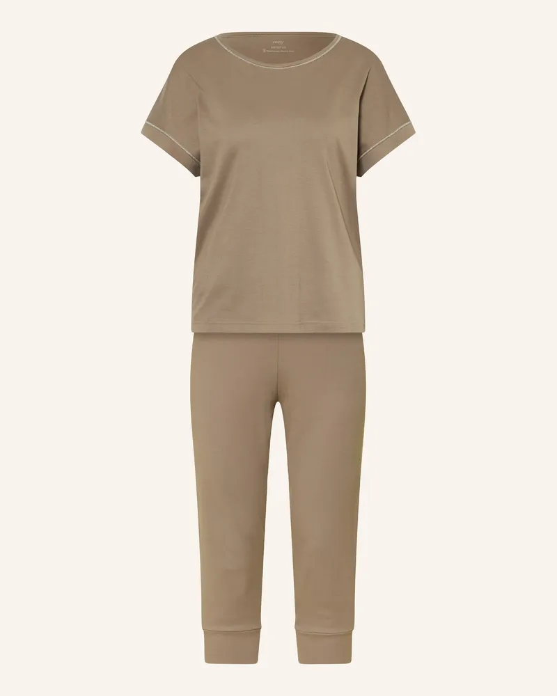 Mey 3/4-Schlafanzug Serie n8tex 2.0 gruen Khaki